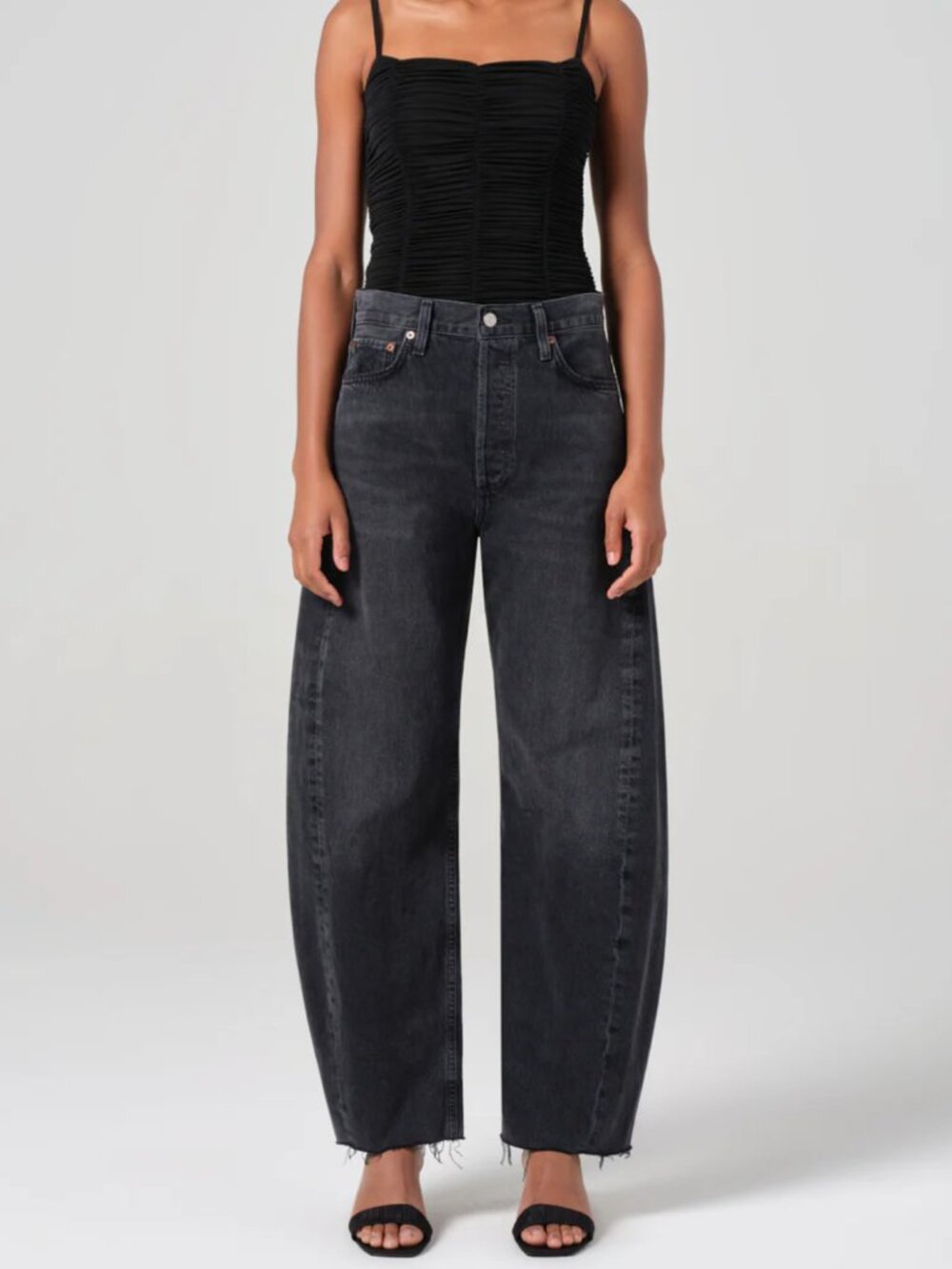 Agolde Luna Pieced Barrel Leg Jeans (28)